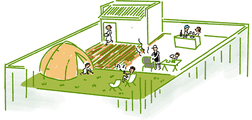 roof top イラスト